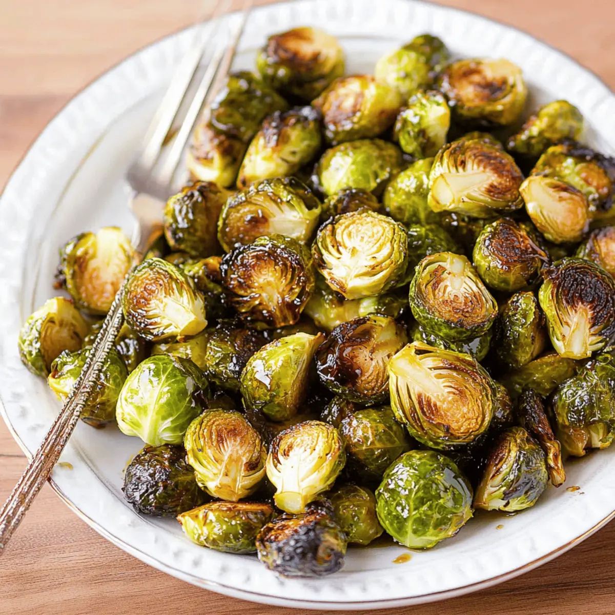 Easy Healthy Balsamic Brussels Sprouts