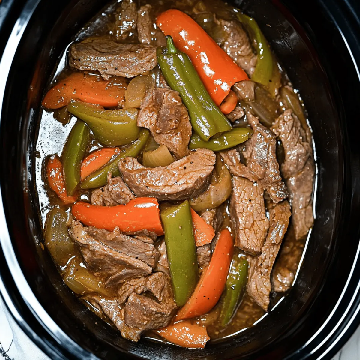 Easy Slow Cooker Pepper Steak Recipe for a Hearty Dinner