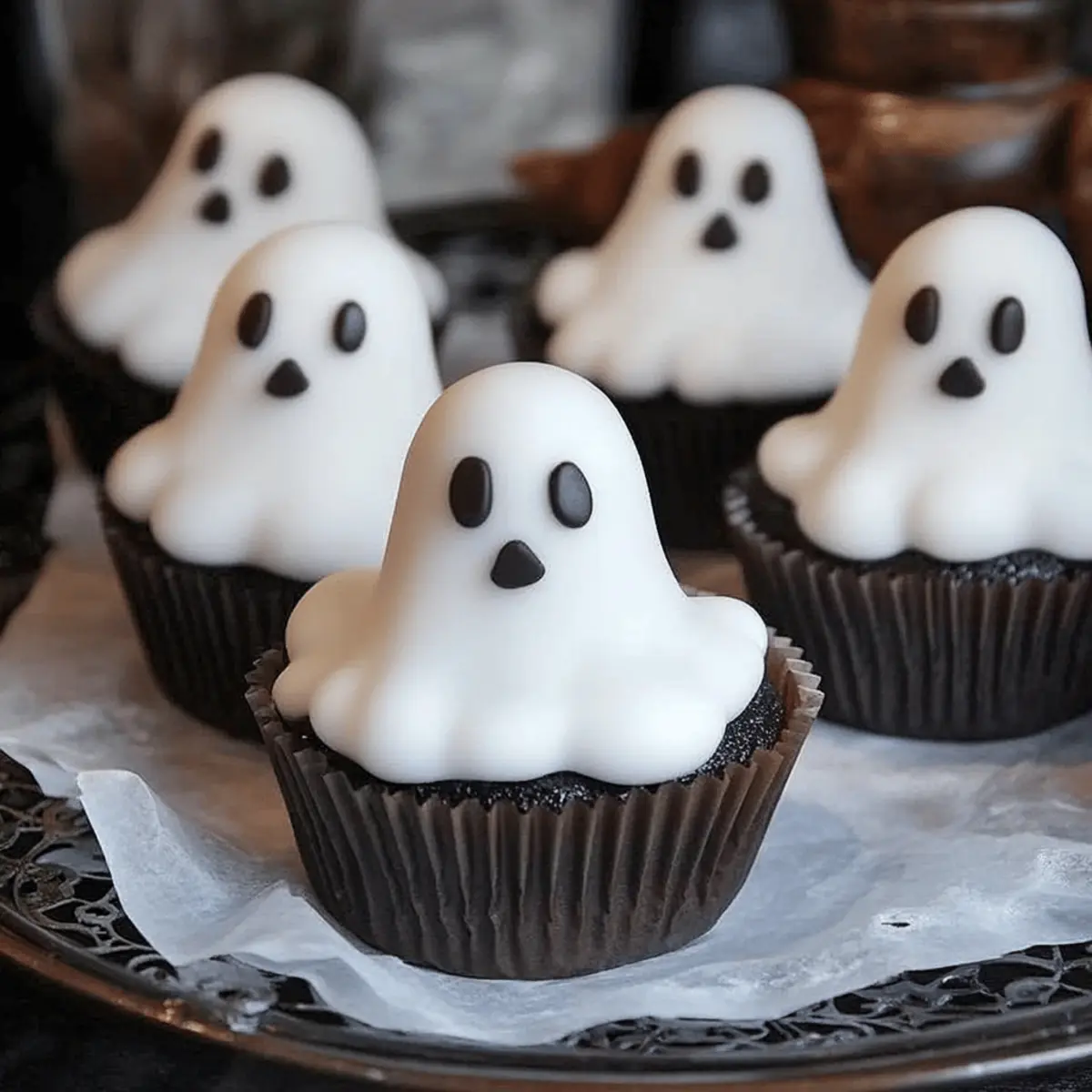 Spooky Cute Ghost Mini Cakes Recipe for Halloween Treats