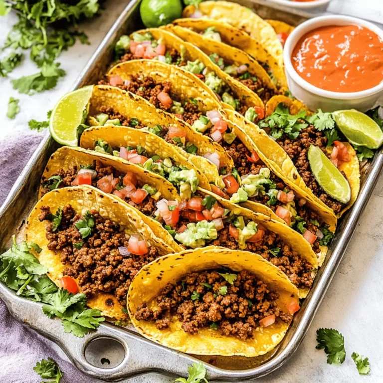 Crispy Baked Ground Beef Tacos