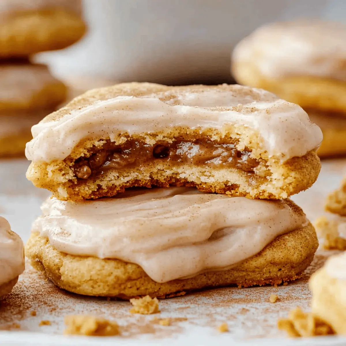 Delicious Cinnamon Poptart Cookies with Filling & Frosting Recipe