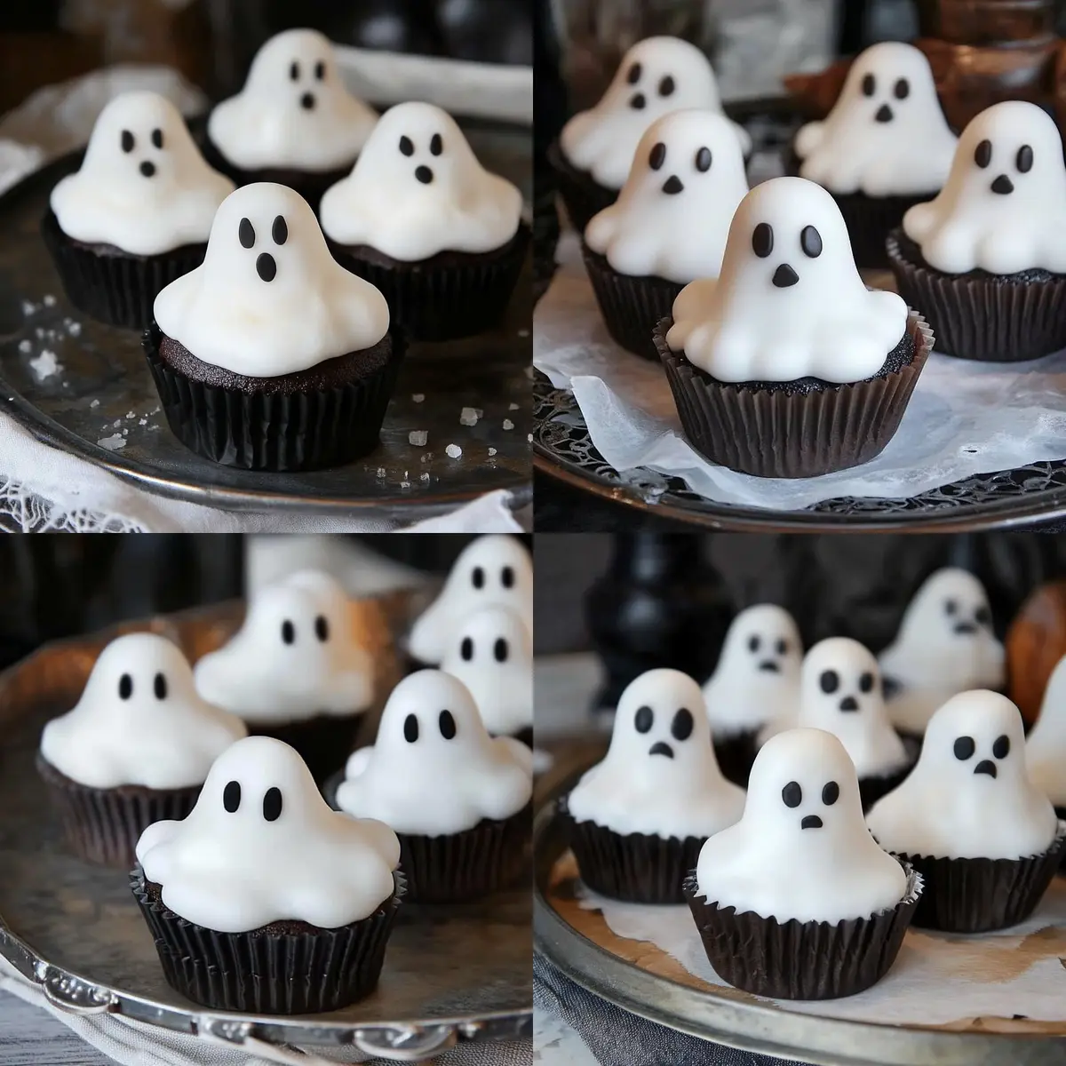 Spooky Cute Ghost Mini Cakes
