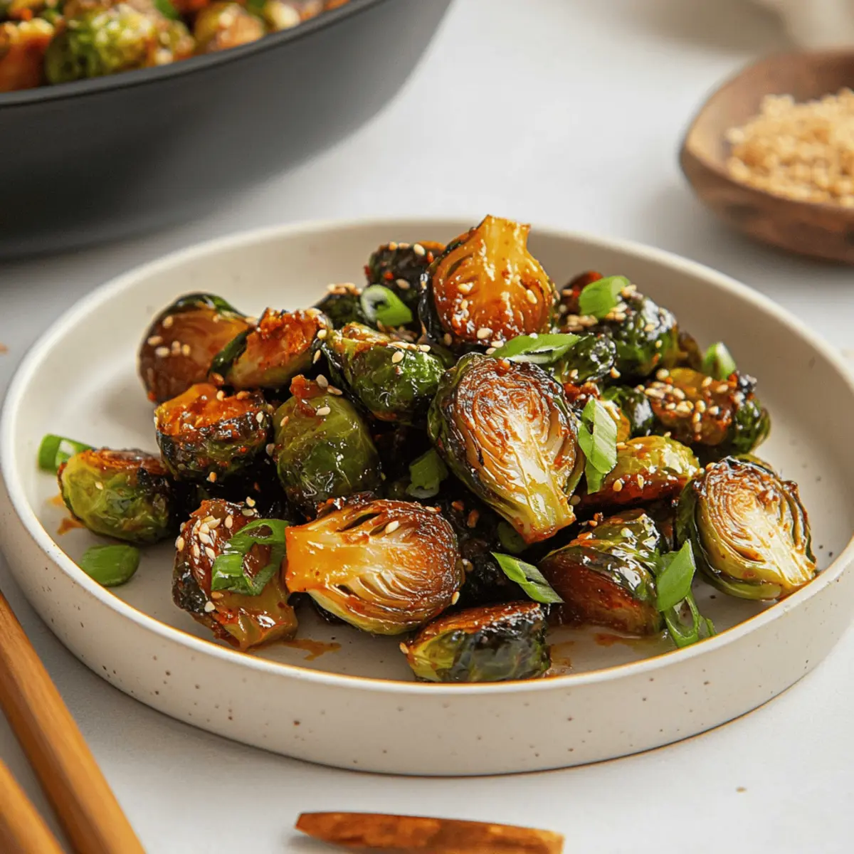 Delicious Gochujang Brussels Sprouts Recipe with Maple Glaze