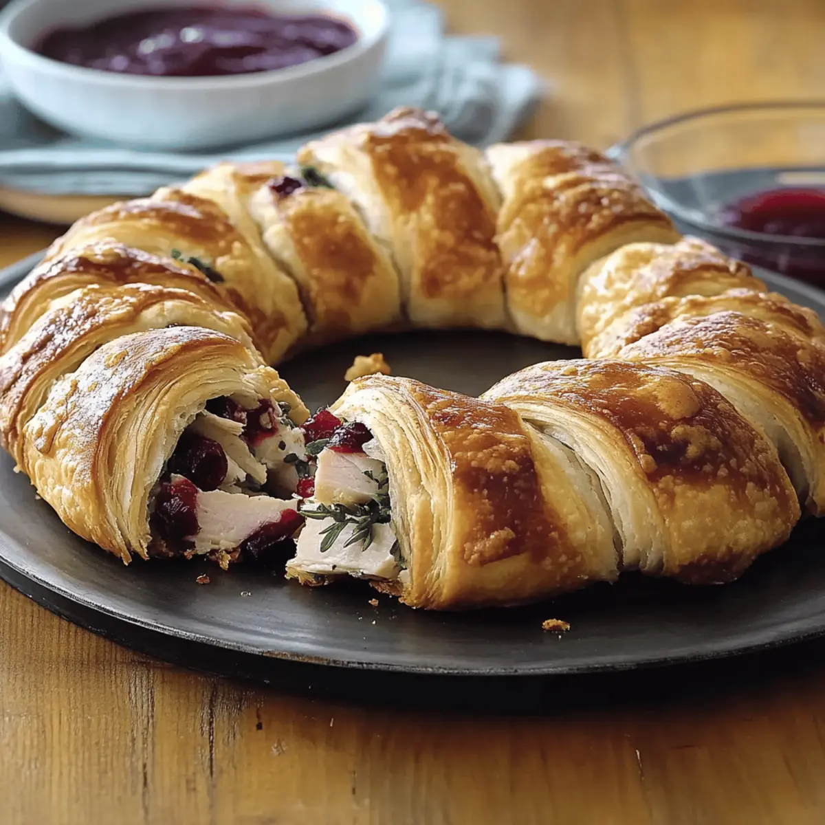 Savory Turkey and Cranberry Crescent Ring: Delicious Holiday Recipe