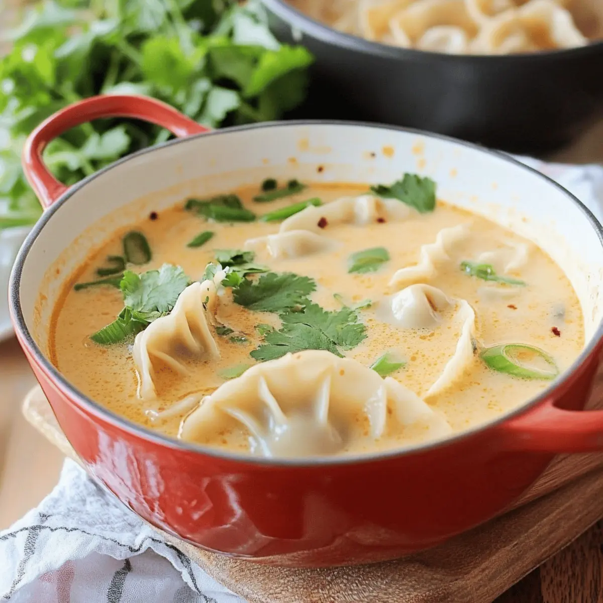 Best Creamy Potsticker Soup