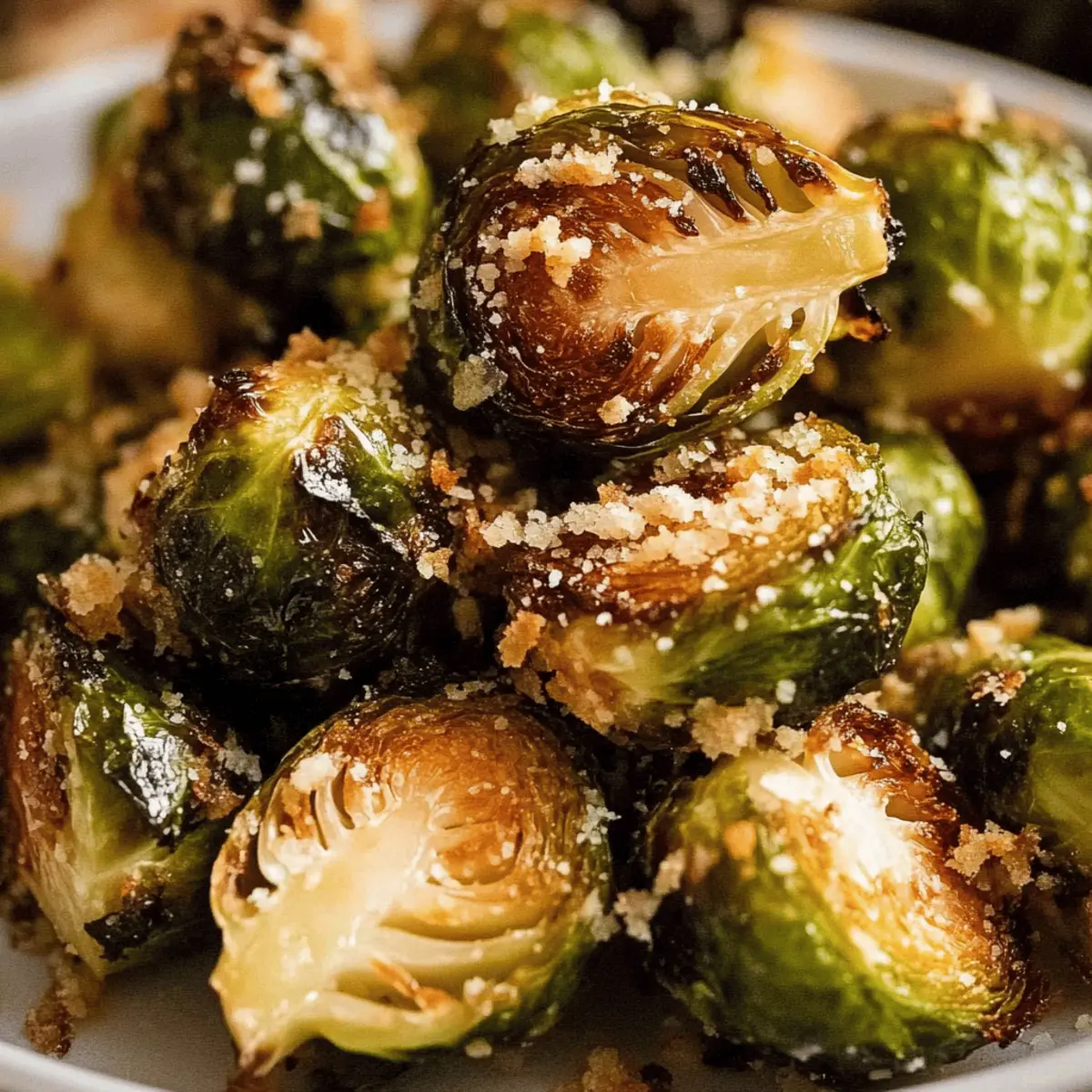 Crispy Parmesan-Crusted Roasted Brussels Sprouts