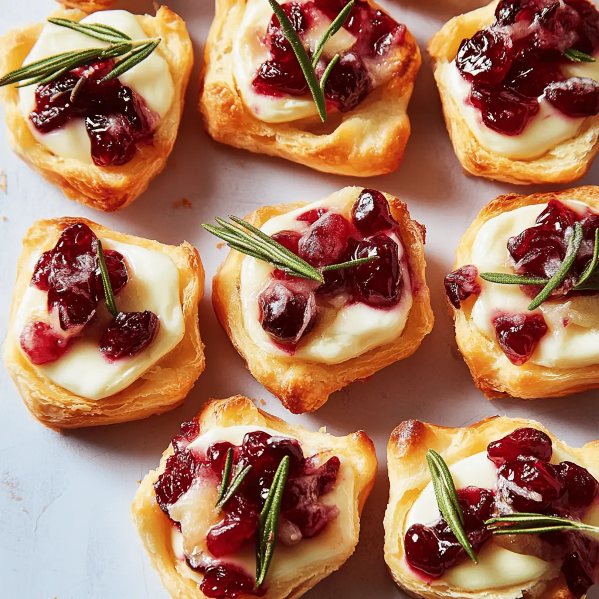 Delicious Cranberry Brie Bites Perfect for Holiday Parties