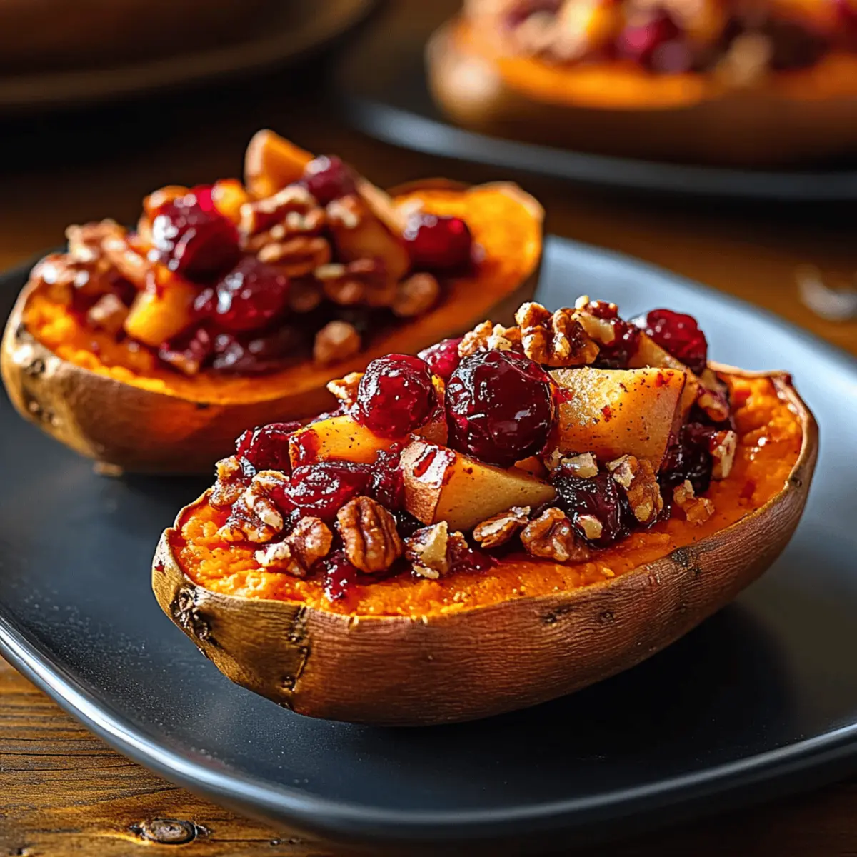 Irresistible Cranberry Apple Twice-Baked Sweet Potatoes Recipe