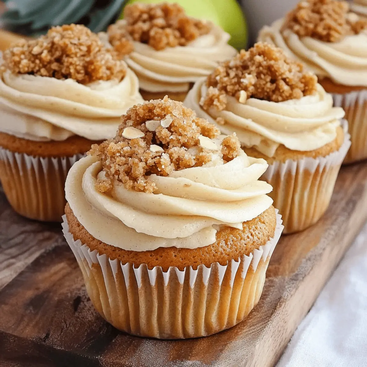 Apple Crumble Cupcakes