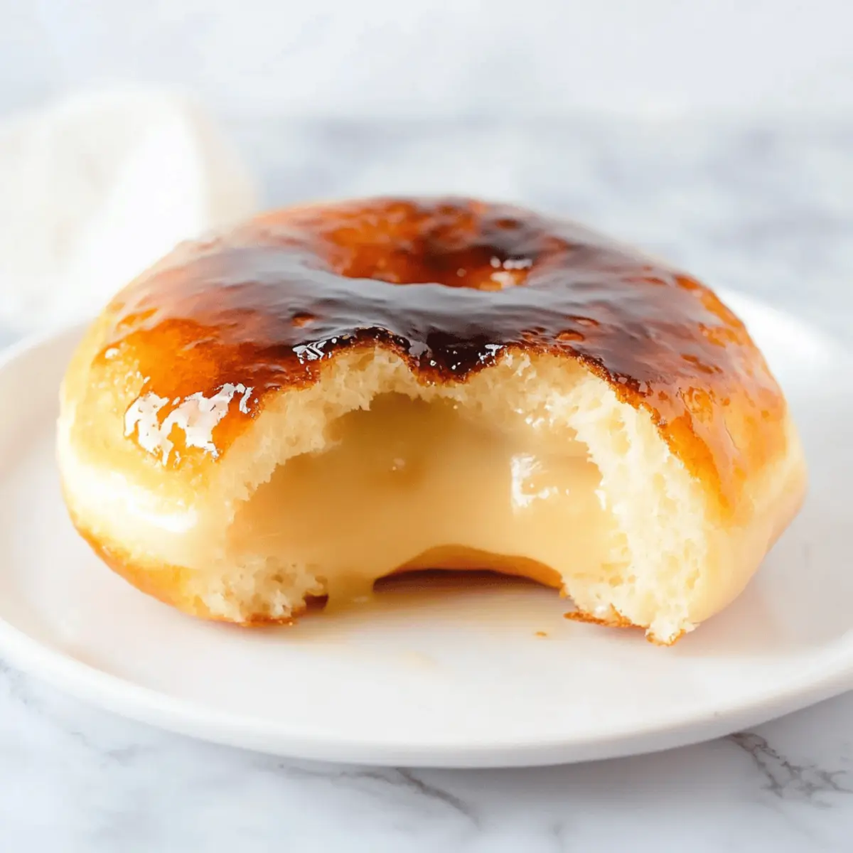 Baked Crème Brûlée Donuts with Creamy Filling Recipe
