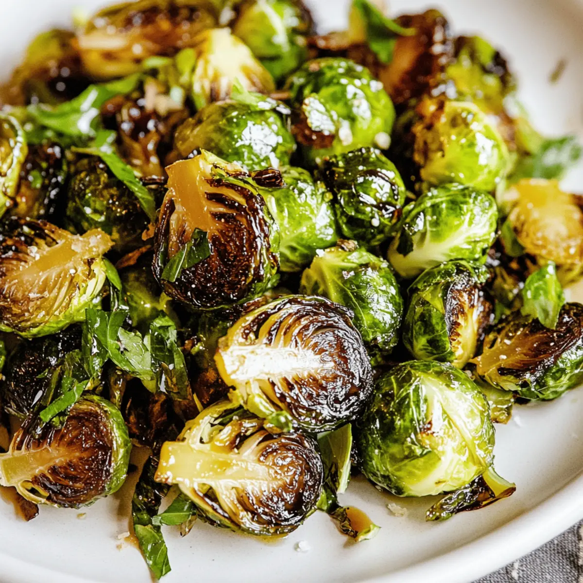 Honey Balsamic Brussels Sprouts