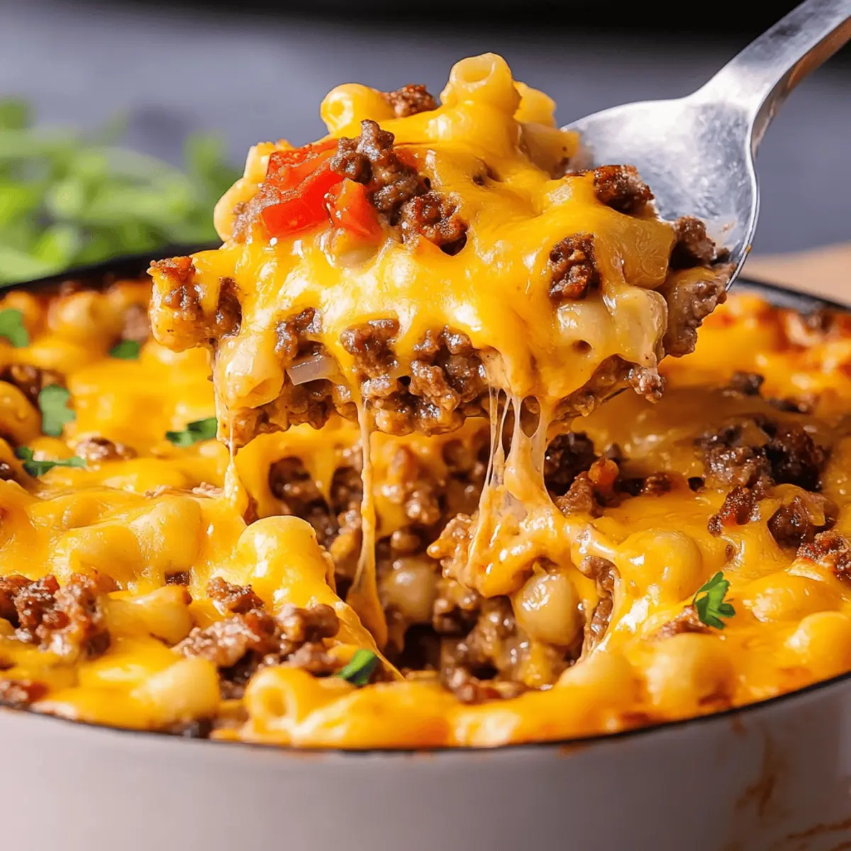 Easy and Delicious Cheeseburger Casserole Recipe for Families