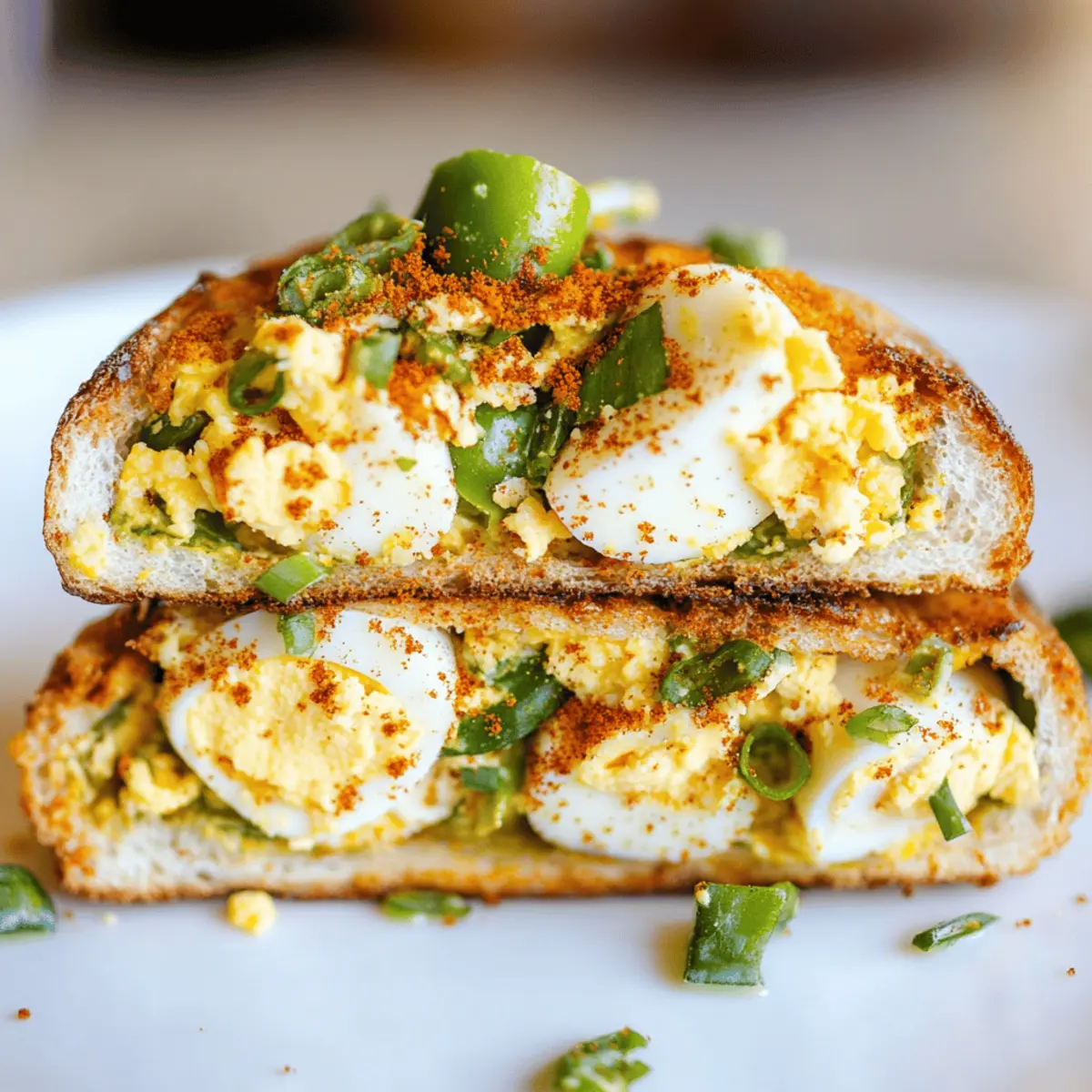 Crispy Egg Salad Recipe with Creamy Sriracha and Avocado Toast