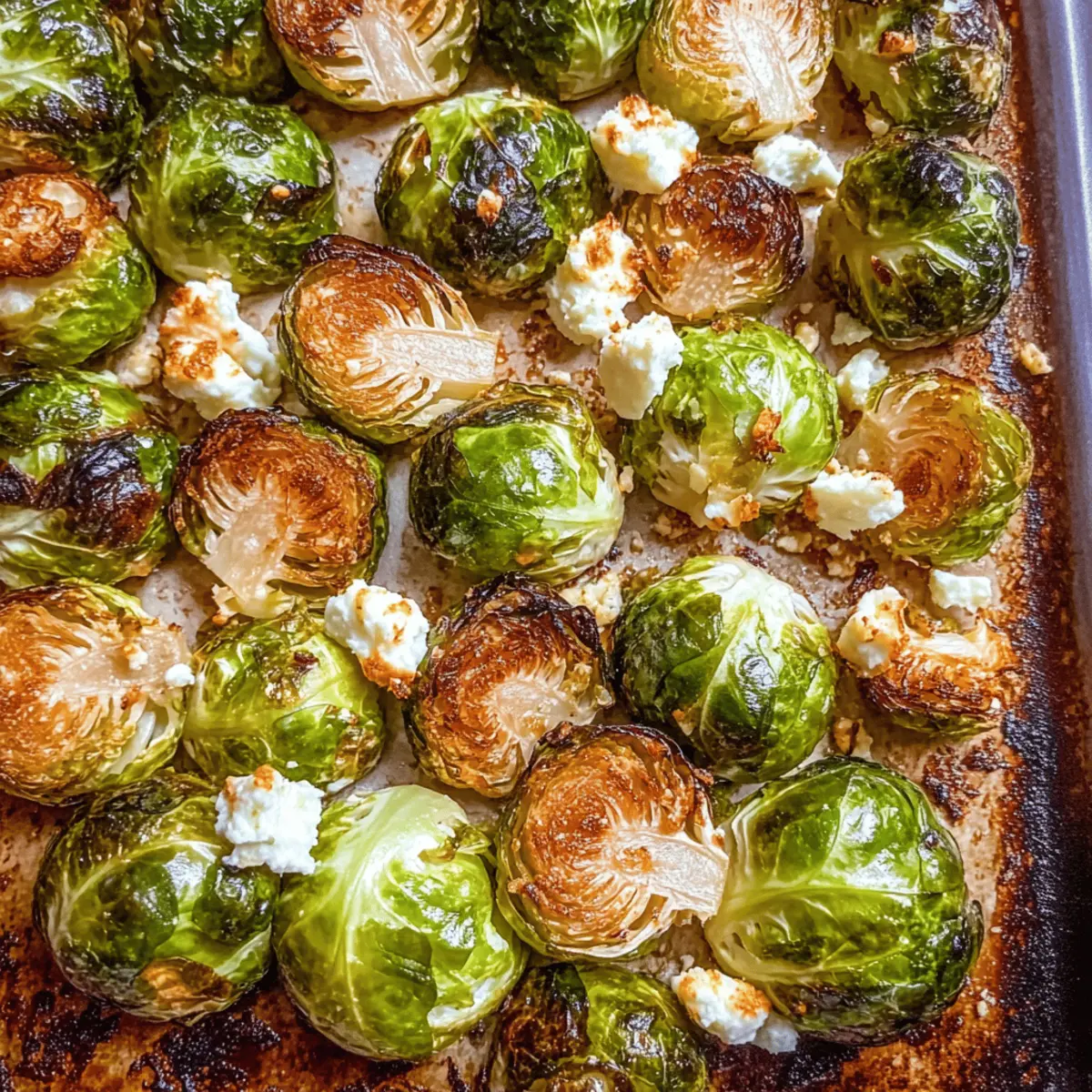 Feta Roasted Brussels Sprouts Recipe for Delicious Side Dish