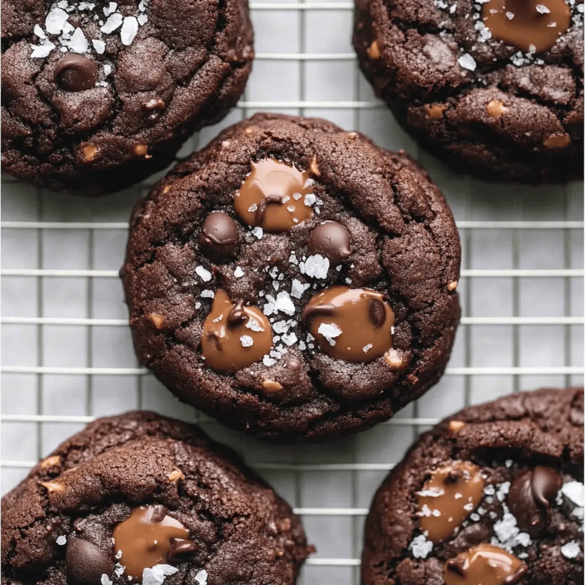 Delicious Salted Caramel Chocolate Cookies with Rolo Filling