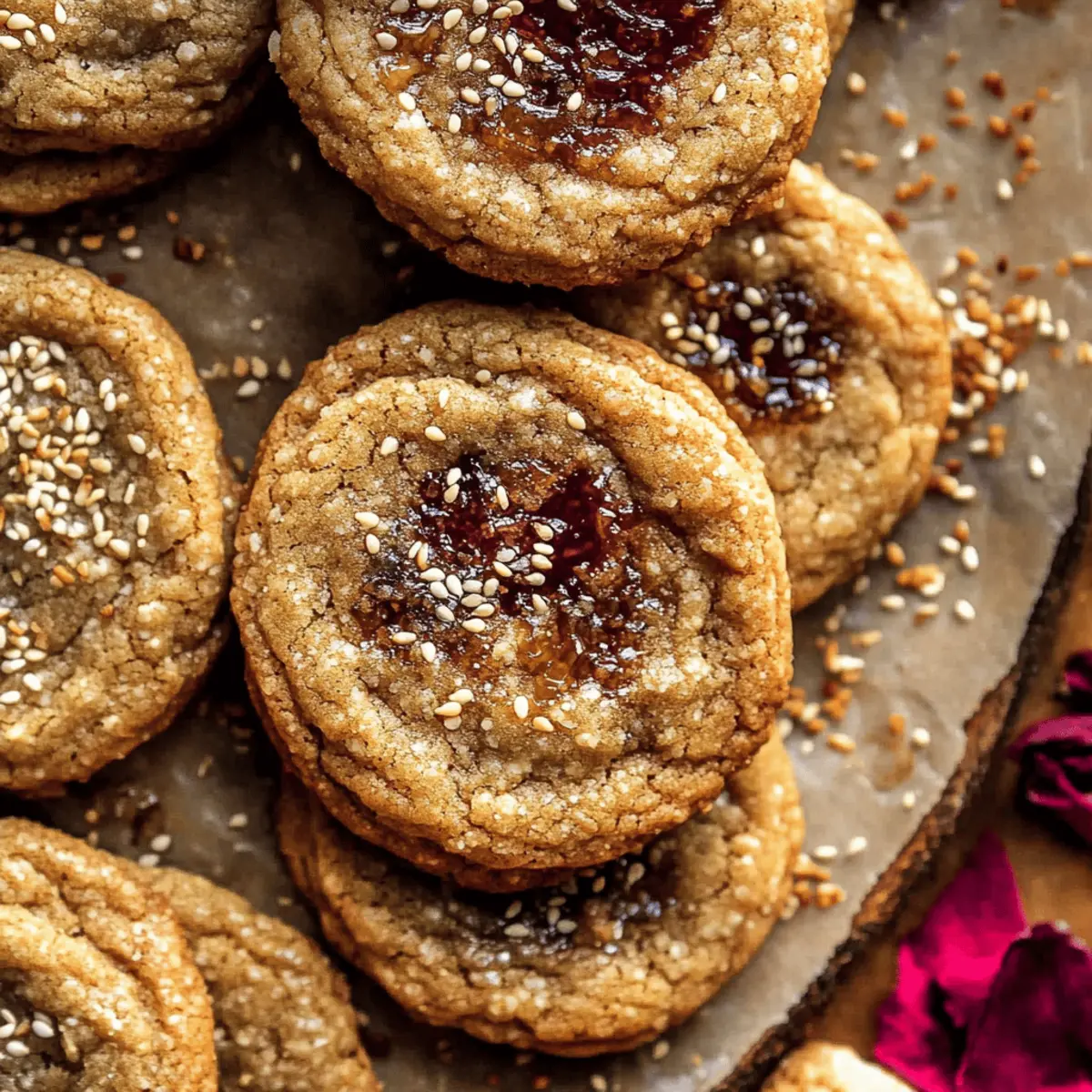 Buttery Honey Sesame Cookies with Chocolate Chunks Recipe