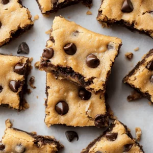 Soft Chocolate Chip Cookie Butter Bars Recipe