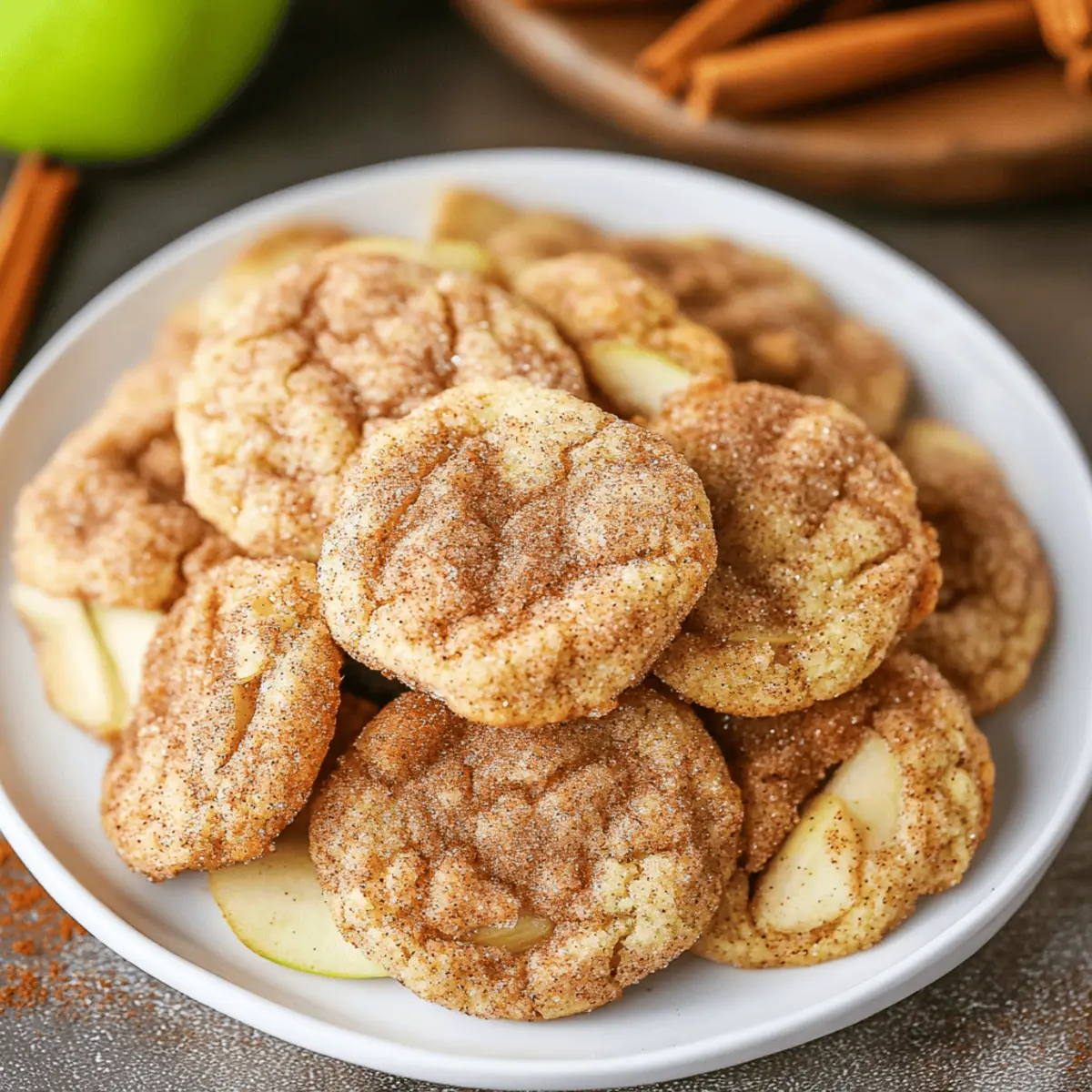 Quick Apple Cinnamon Snickerdoodle Cookies for Delightful Treats