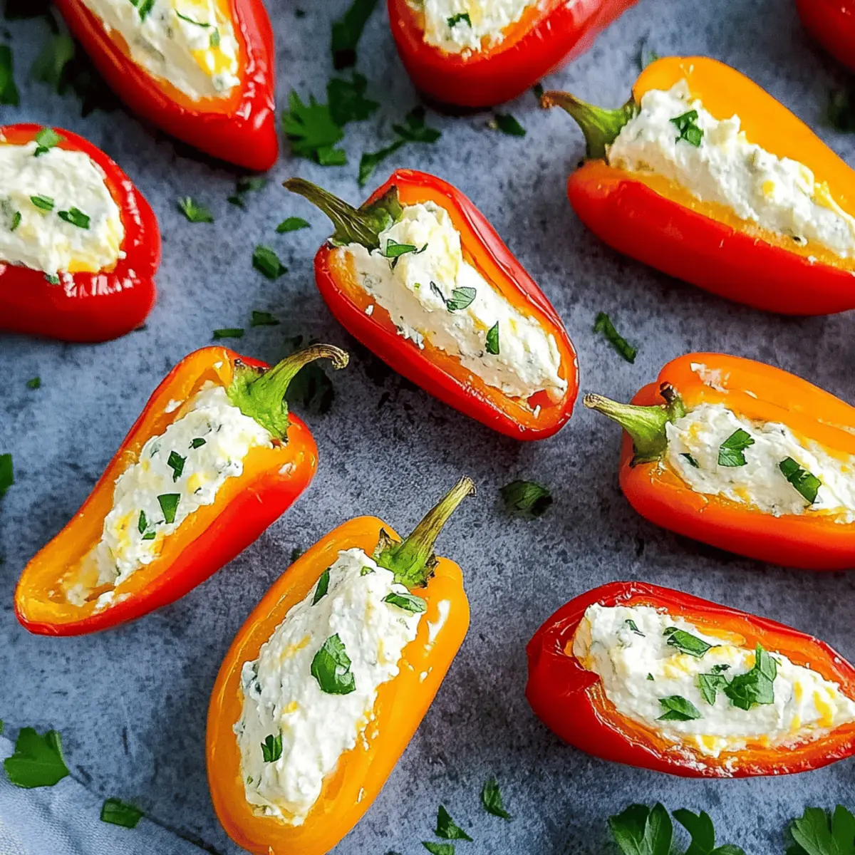 No-Bake Cream Cheese Stuffed Mini Peppers Recipe for Easy Snacking