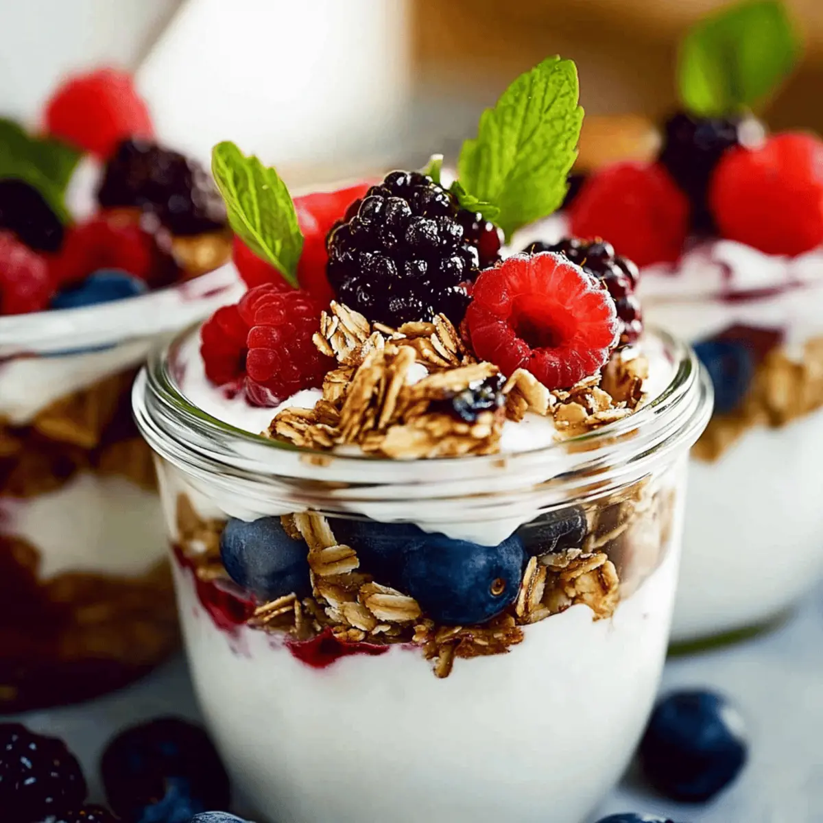 Delicious Greek Yogurt Parfait with Berries for a Healthy Snack