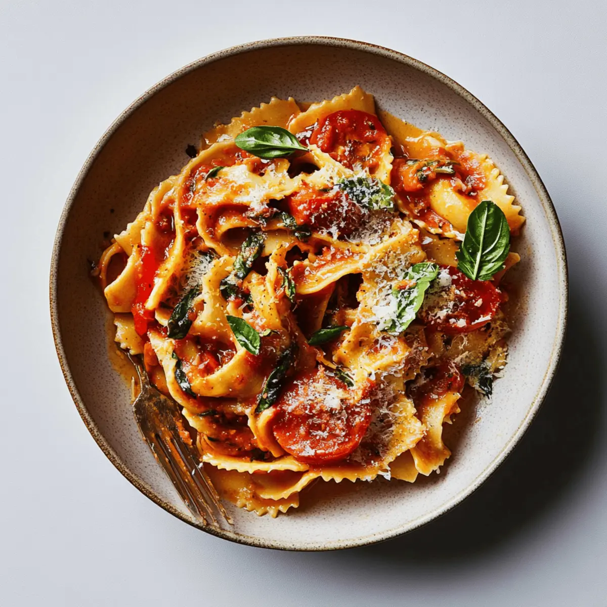 Easy Pasta alla Sorrentina Recipe with Cherry Tomatoes and Mozzarella