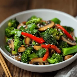 Vegan Broccoli and Mushroom Stir Fry