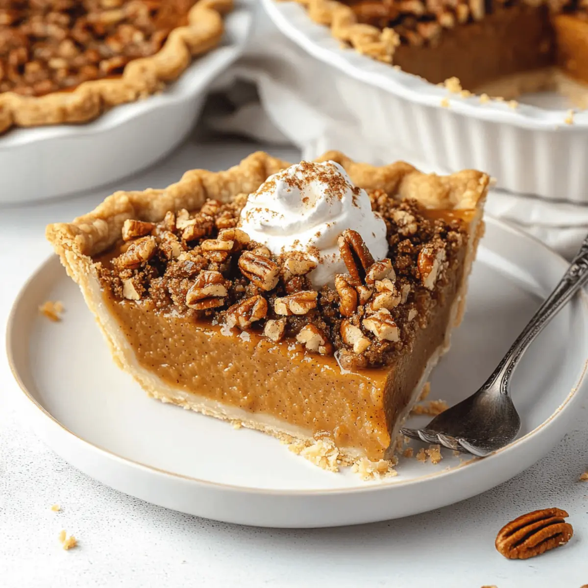 Delicious Pumpkin Pie with Pecan Praline Topping Recipe