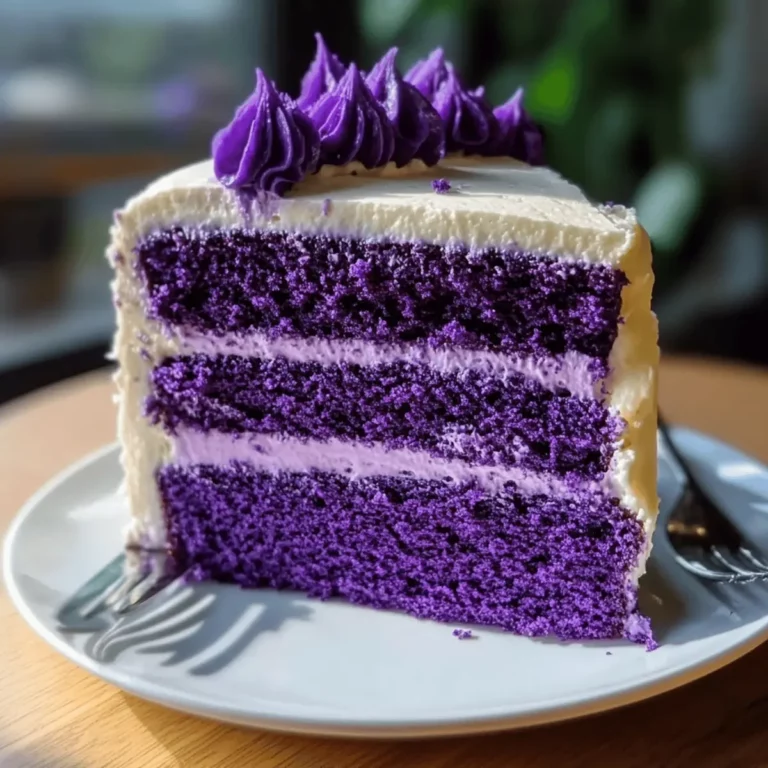Decadent Royal Purple Velvet Cake