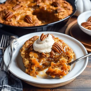 Pumpkin Pecan Cobbler