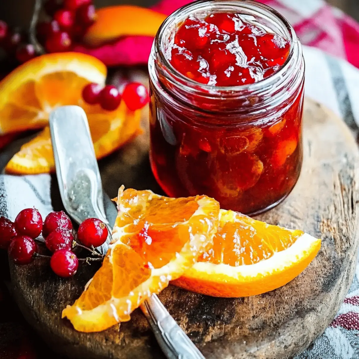 Delicious Orange Cranberry Christmas Marmalade Recipe with Whisky