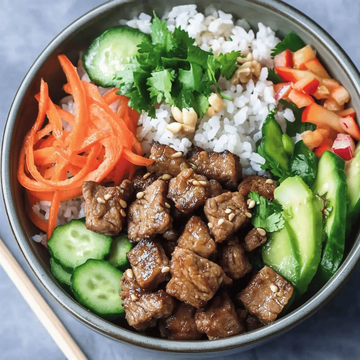 Banh Mi Rice Bowl Recipe: Flavorful Pork and Fresh Veggies