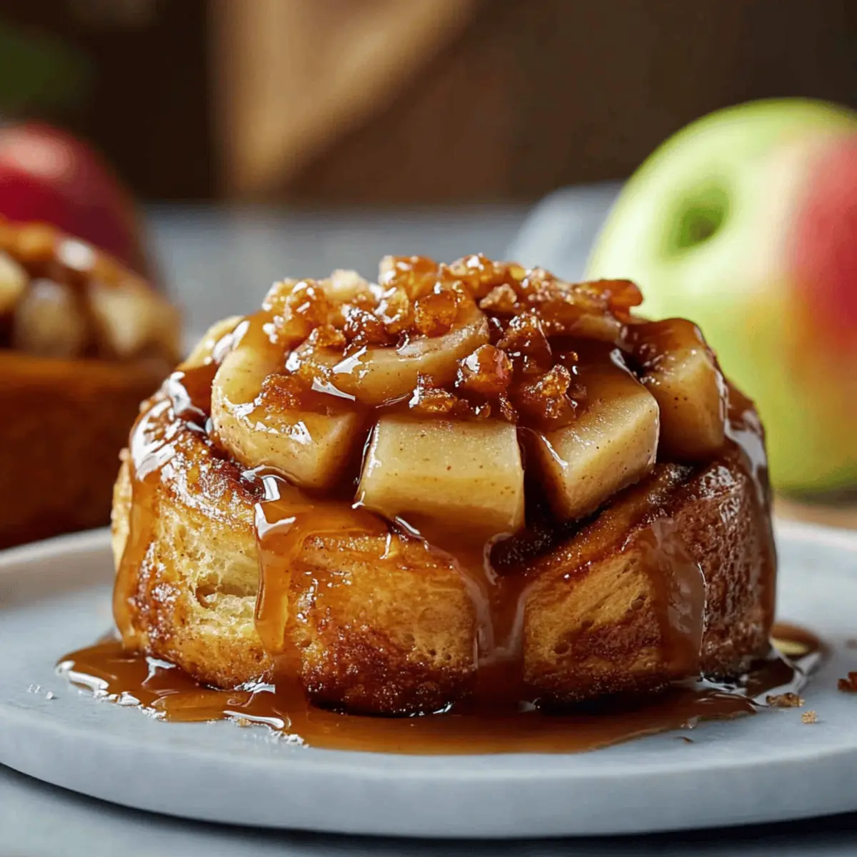 Indulgent Caramel Apple Cinnamon Rolls with Caramel Glaze Recipe