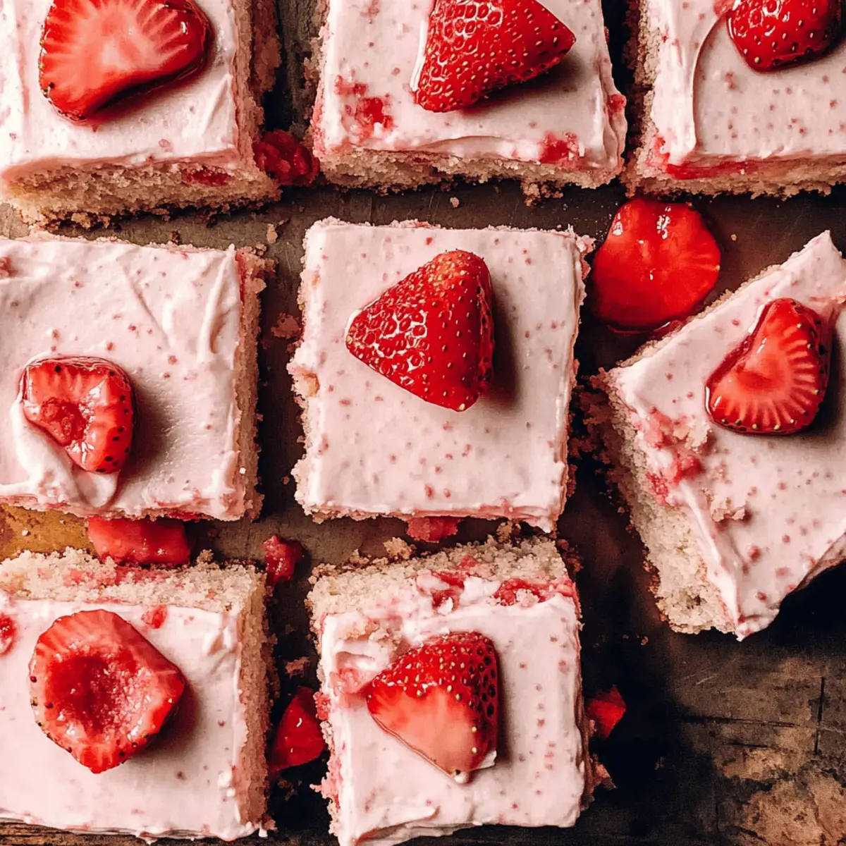 Delicious Fresh Strawberry Sheet Cake with Cream Cheese Frosting