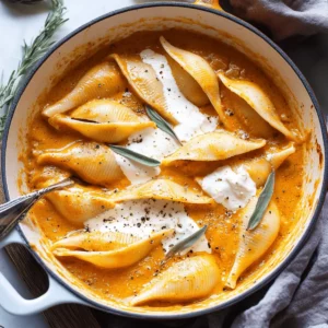 Stuffed Shells With Pumpkin Cream Sauce
