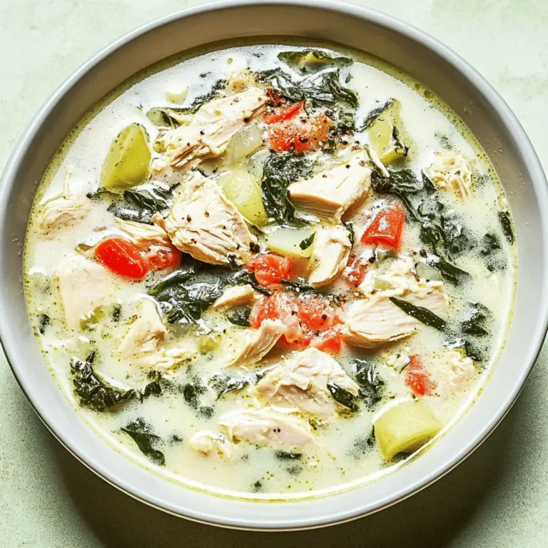 Chicken Florentine Soup
