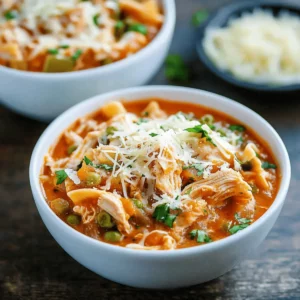 Crockpot Chicken Parmesan Soup