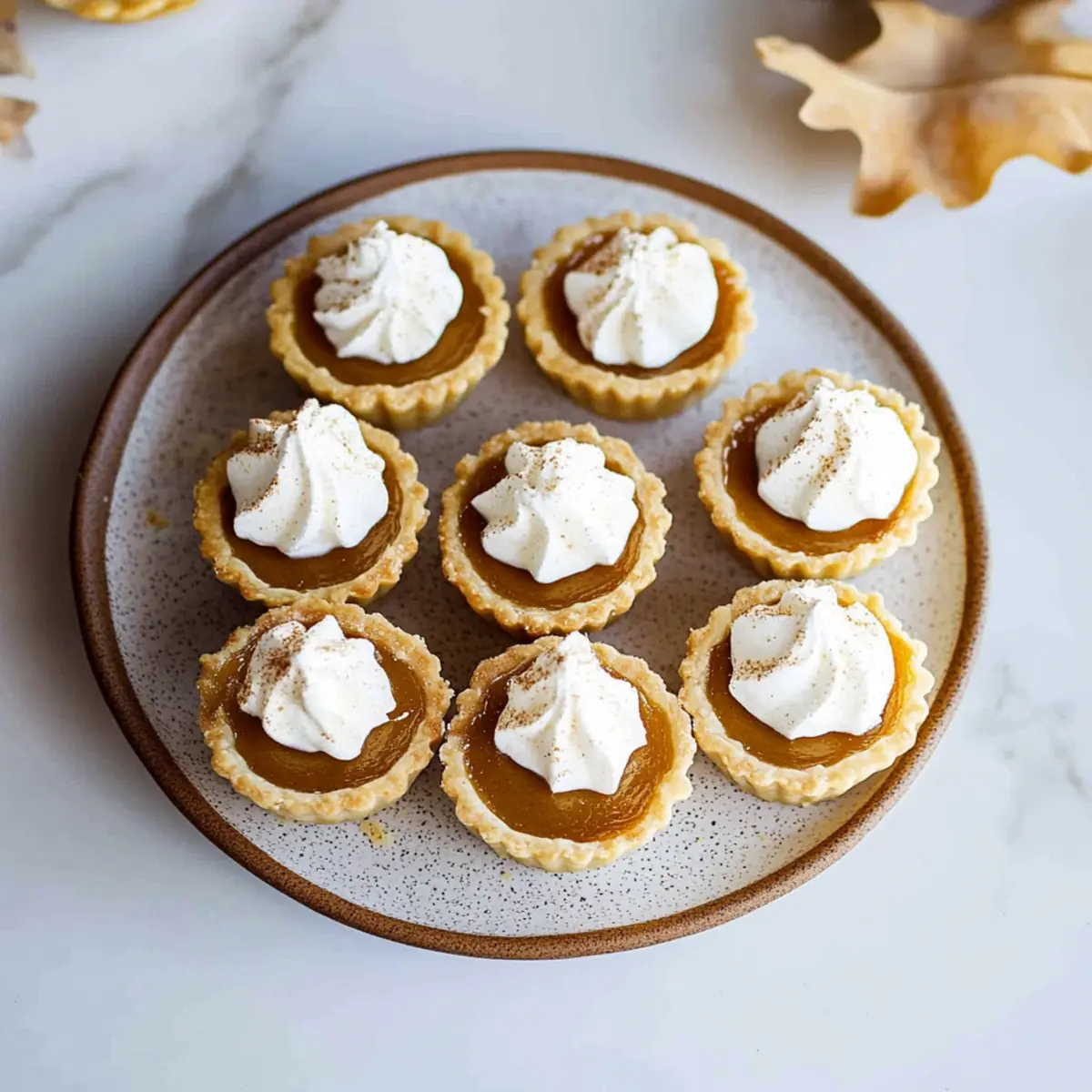 Adorable Mini Pumpkin Pies