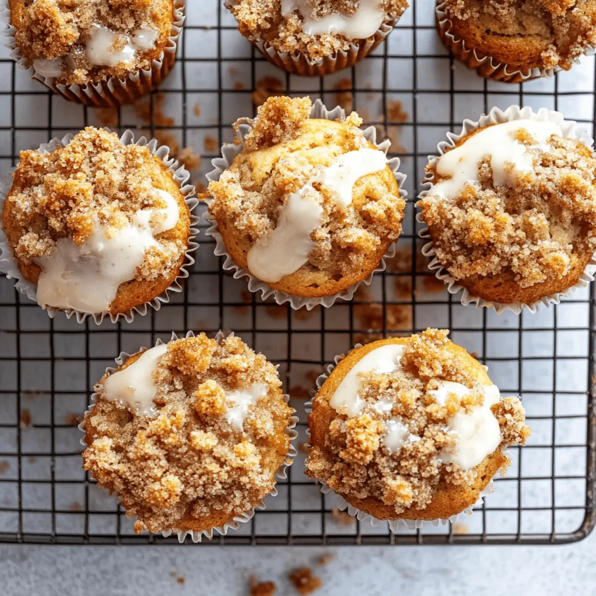 Delicious Apple Muffins with Crispy Streusel Topping Recipe