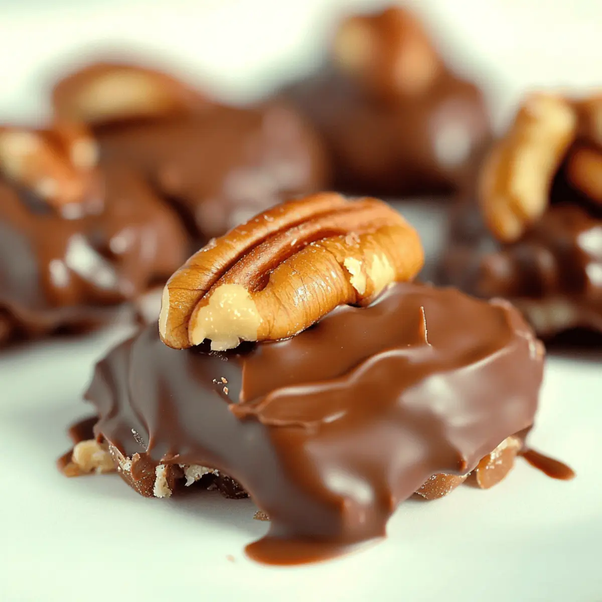 Delicious Homemade Chocolate Pecan Turtle Clusters Recipe