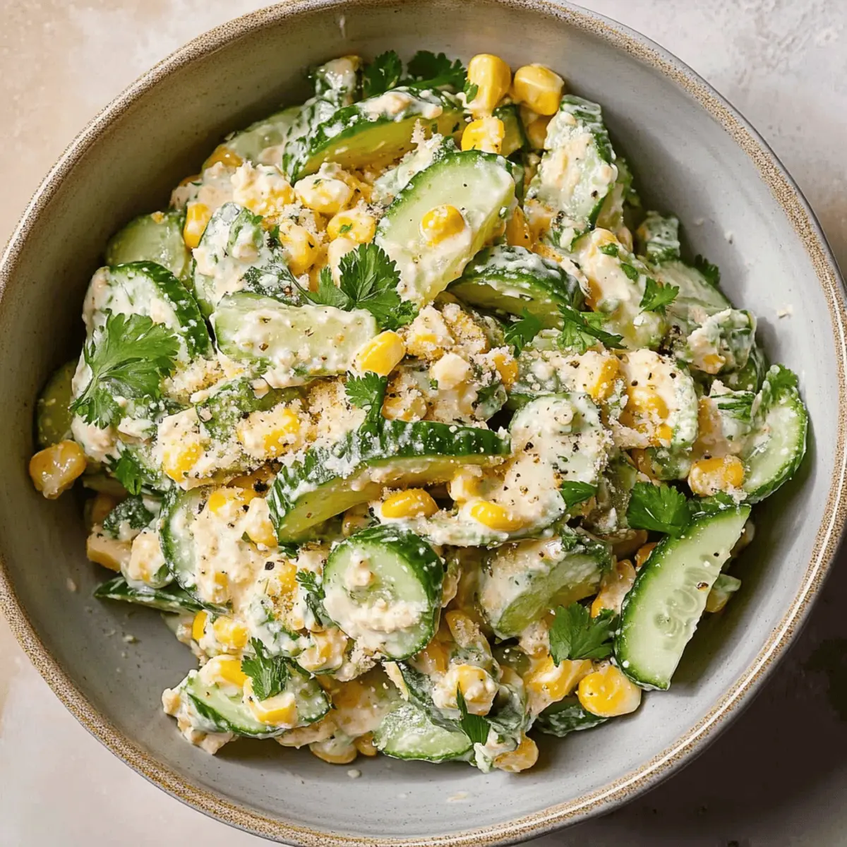 Delicious Street Corn Creamy Cucumber Salad Recipe for Summer