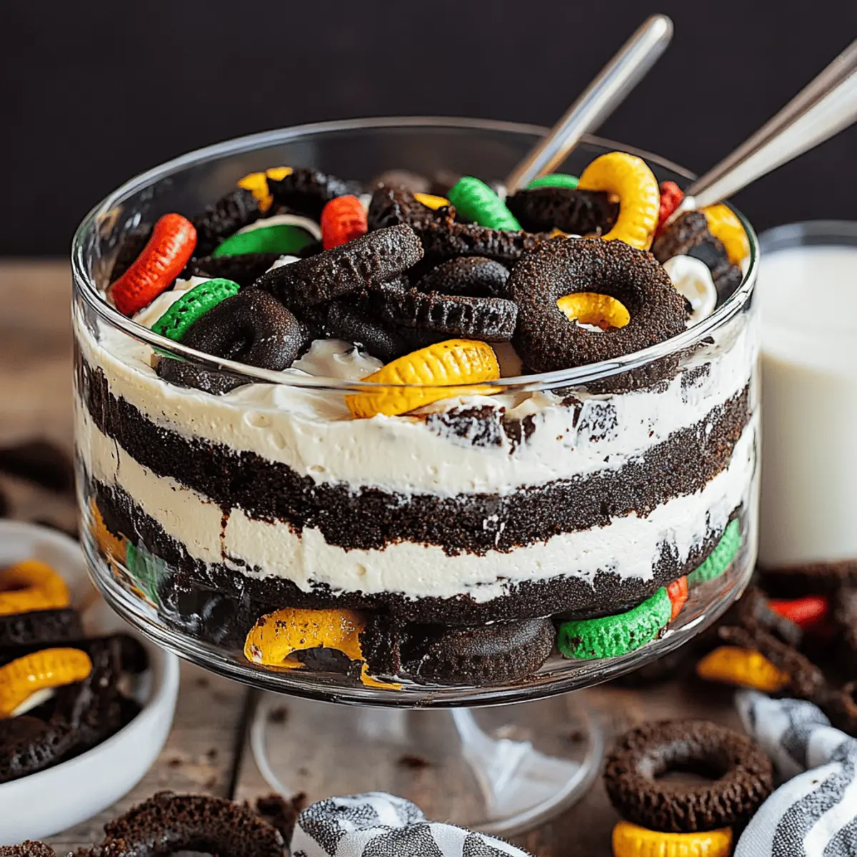 Delicious Dirt Cake Recipe with Creamy Layers and Oreo Crumbs