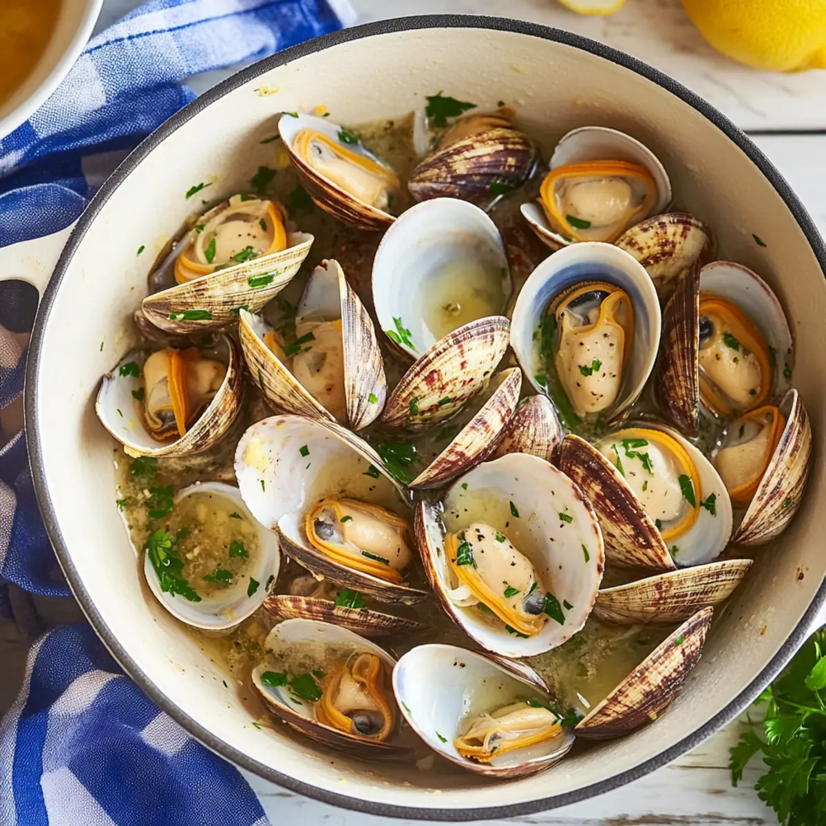 Best Ever Garlic Butter Steamed Clams Recipe in 20 Minutes