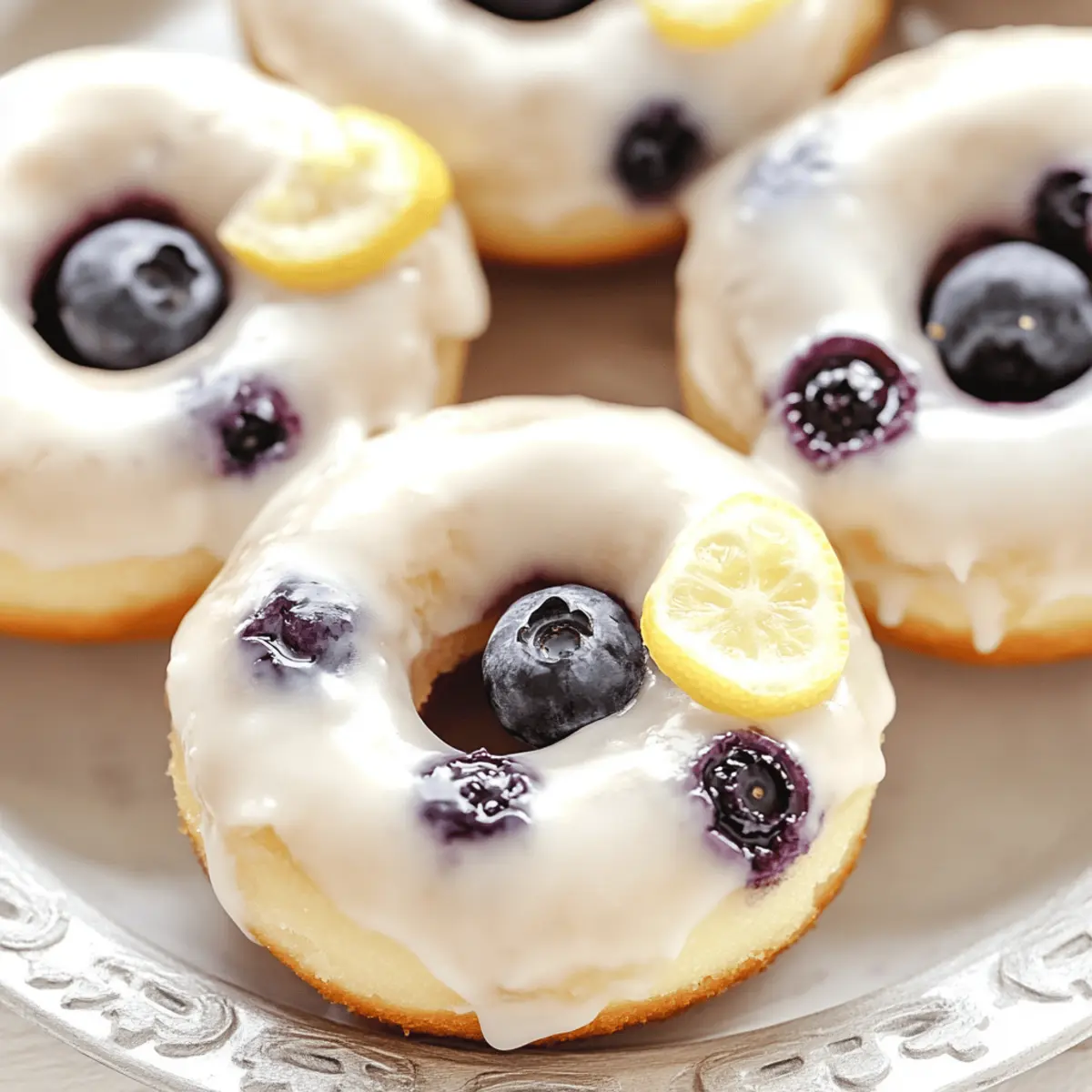 Delicious Baked Lemon Blueberry Donuts Ready in 30 Minutes