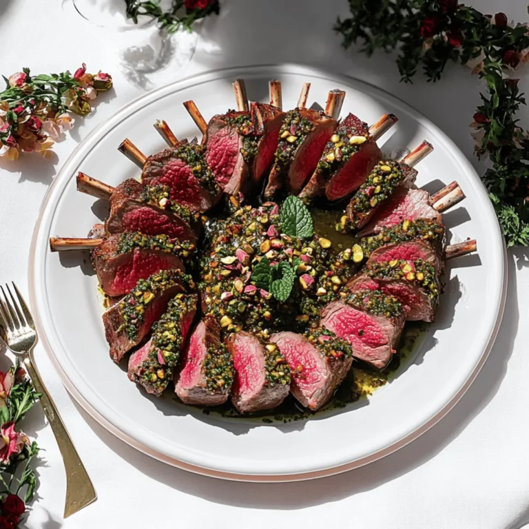 Lamb with Mint and Pistachio Gremolata