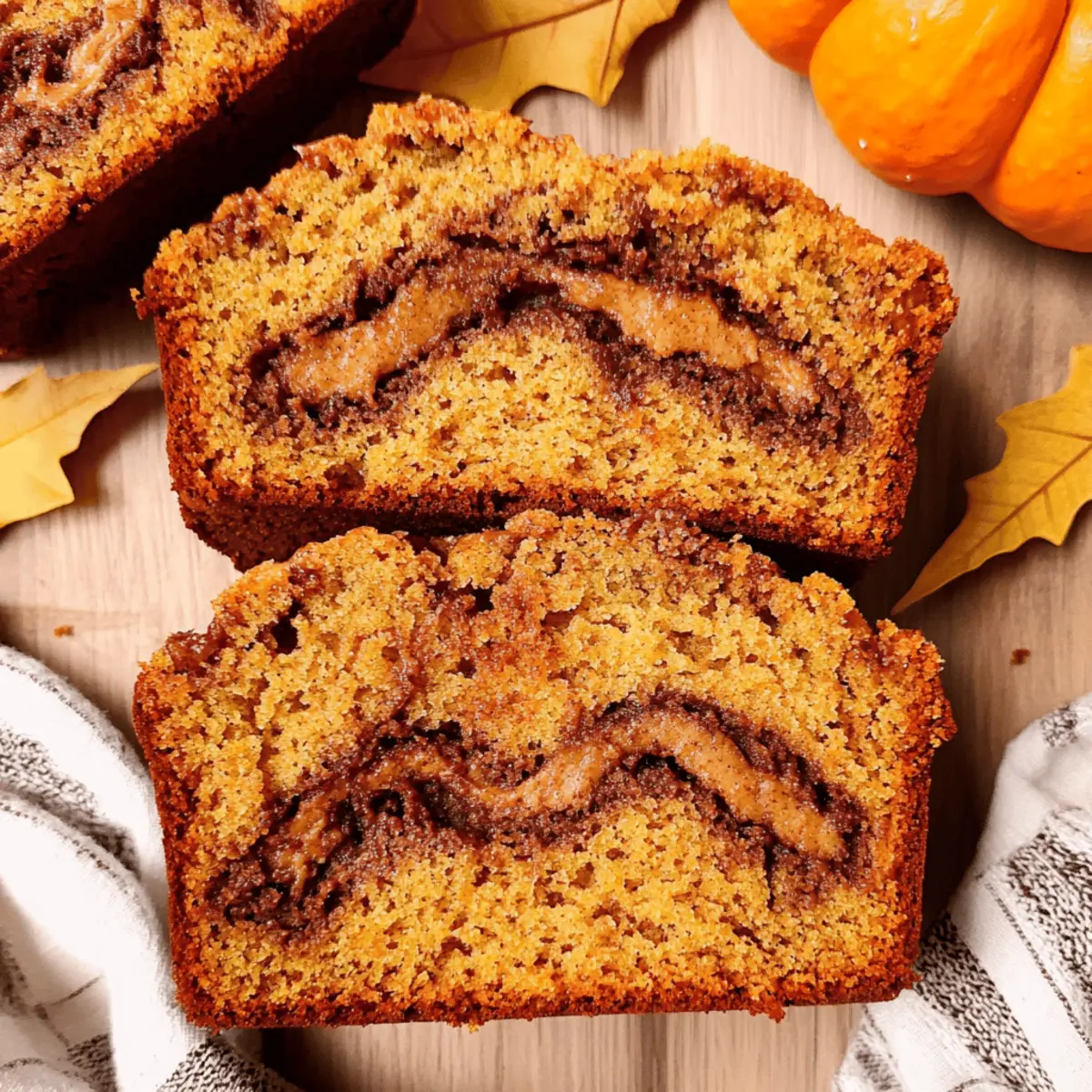 Delicious Mini Pumpkin Bread with Cinnamon Swirl Recipe