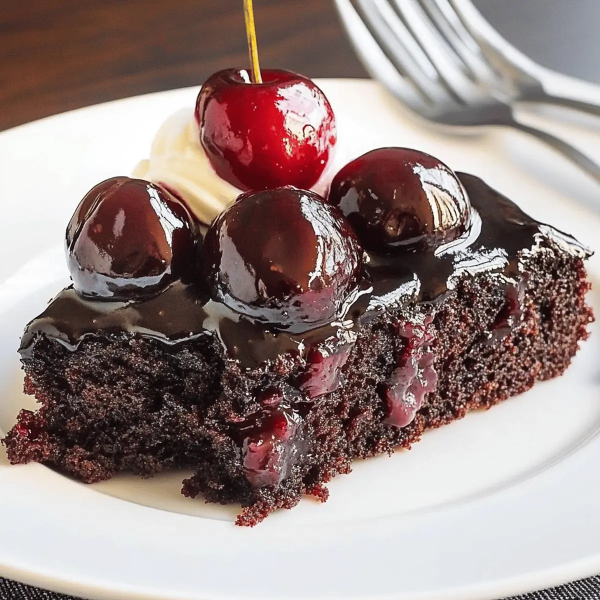Decadent Chocolate Cherry Upside Down Cake Recipe to Savor