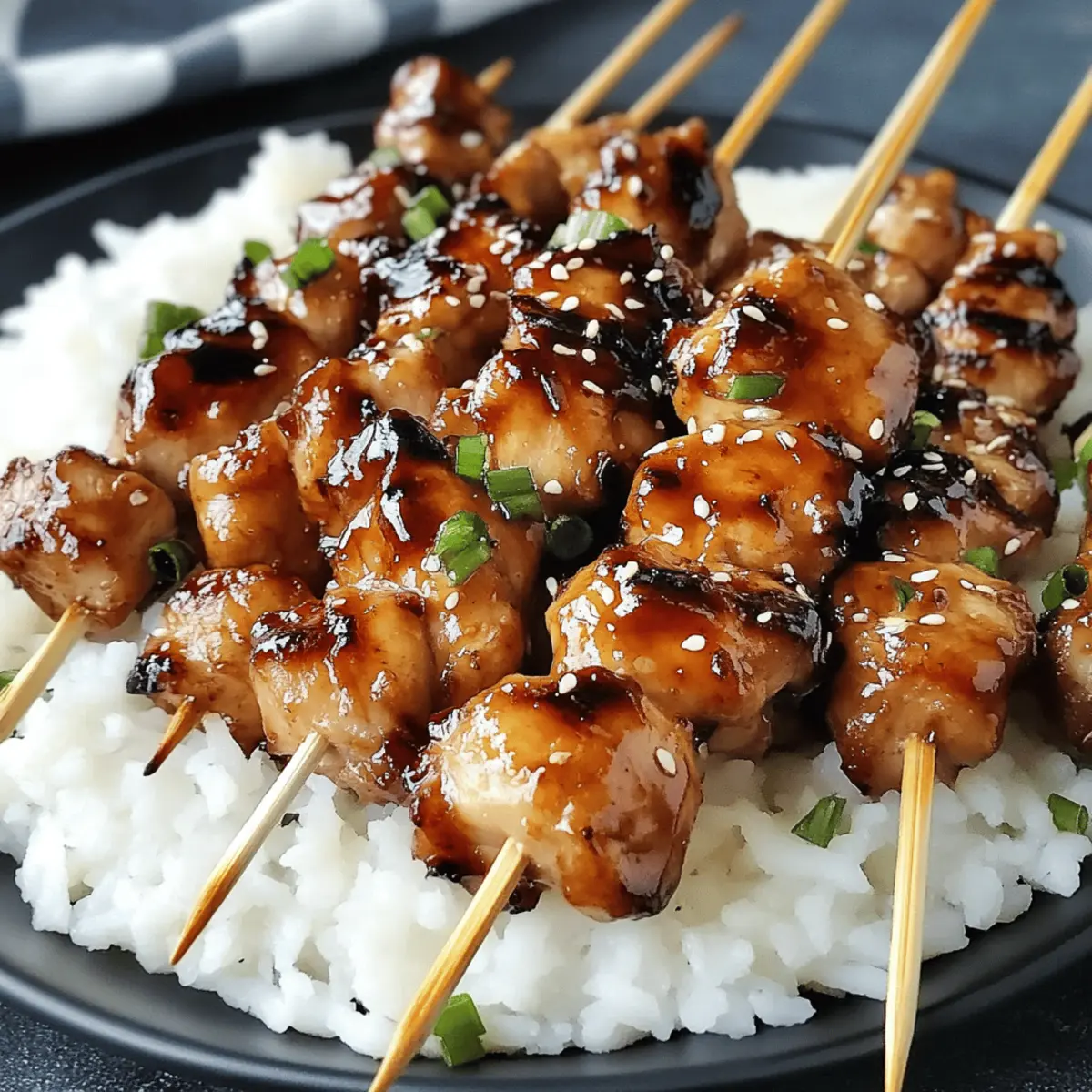 Easy Teriyaki Chicken Skewers Recipe with Delicious Sauce
