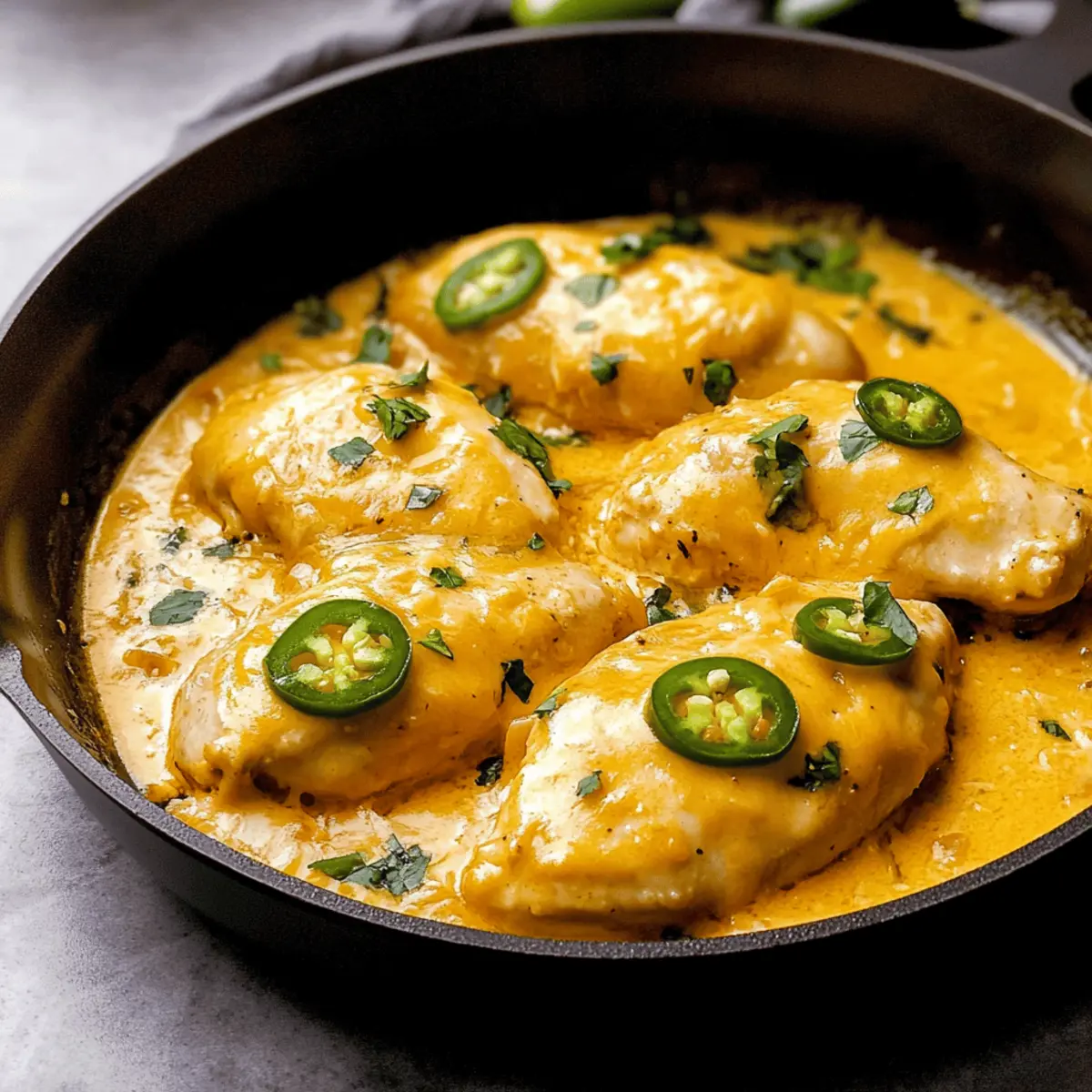 One Pan Cheesy Jalapeño Chicken Recipe