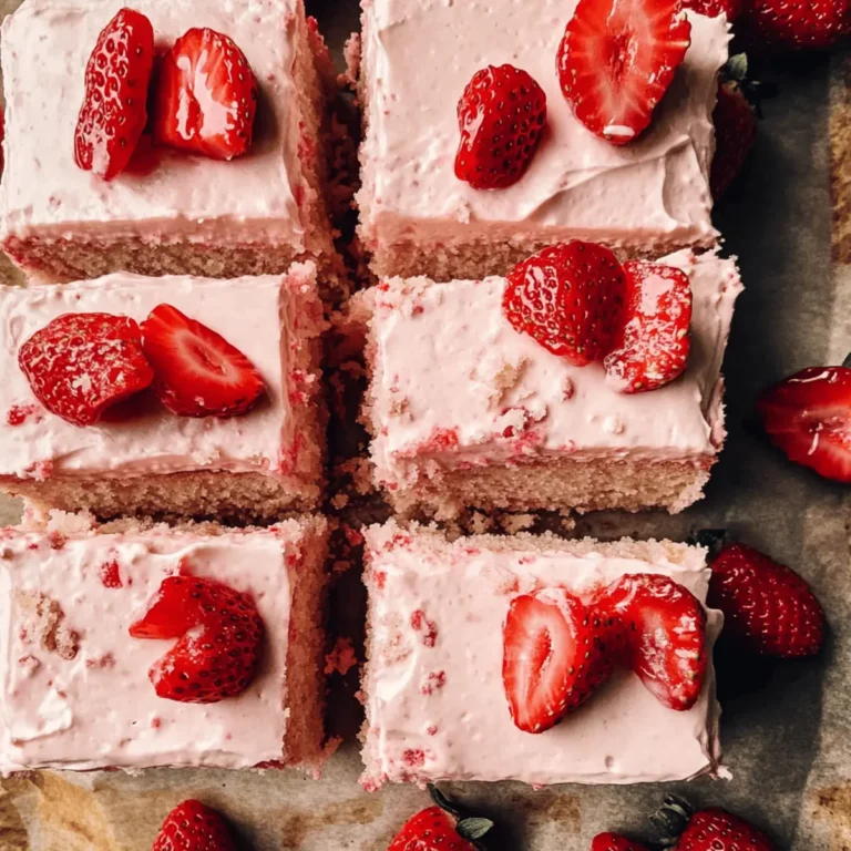 Fresh Strawberry Sheet Cake