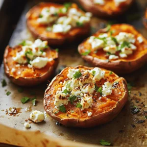Creamy Baked Sweet Potato with Feta